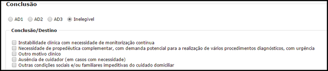 cad elegibilidade conclusao inelegivel