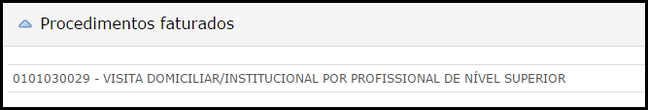 cad elegibilidade conclusao procedimentos faturados