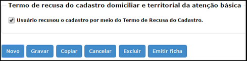 cadastro domiciliar e territorial termo de recusa