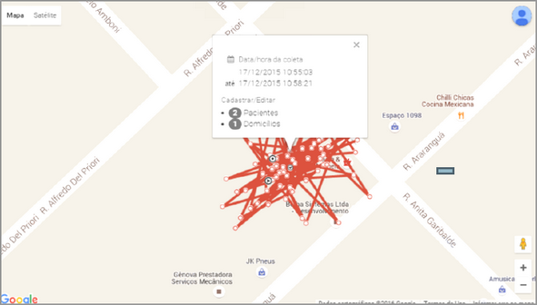 Consulta de geolocalizacao pesquisa avancada mapa