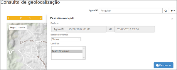 Consulta de geolocalizacao
