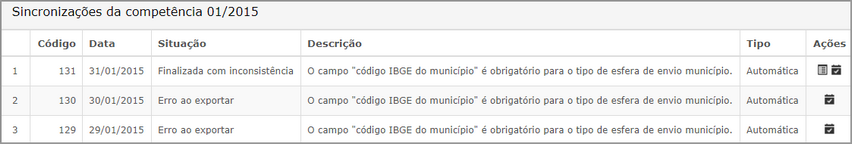 consultar exportacao sigaf resultados