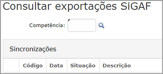 consultar exportacao sigaf