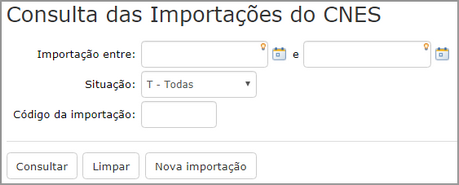consultar importar cnes