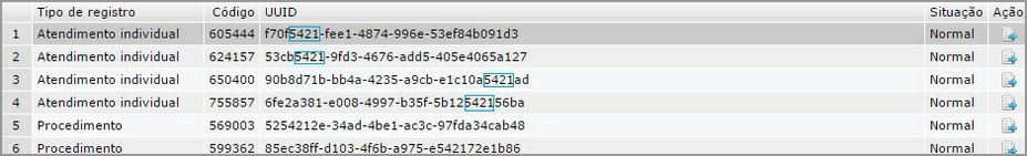 Consultar UUID resultado