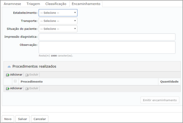 pronto atendimento encaminhamento