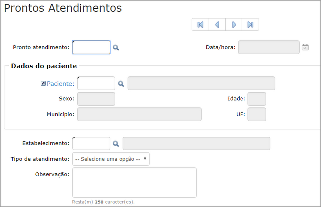 pronto atendimento